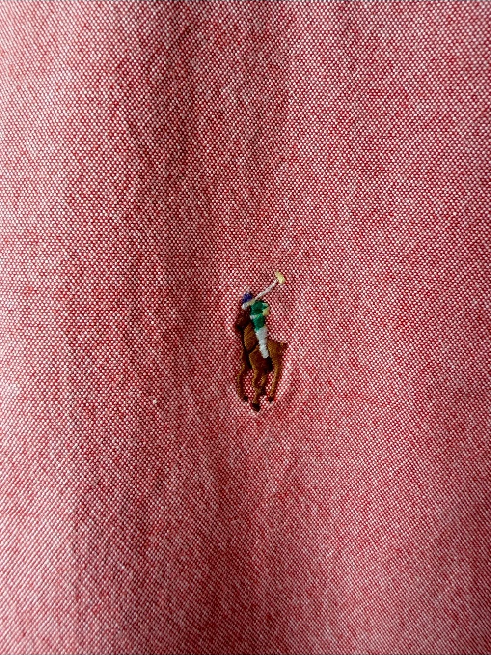 Ralph Lauren Slim Fit Stretch Oxford Shirt Coral Pink L